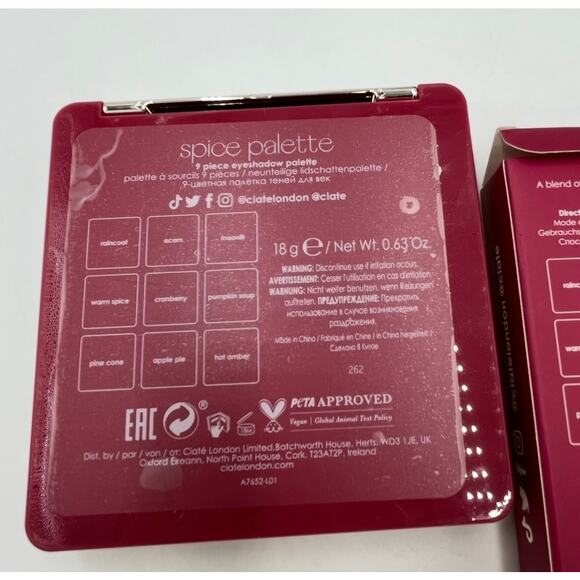 Ciaté London All About the Eyes Kit Collectable 9 Eyeshadow Fall Spice Palette - Picture 5 of 8